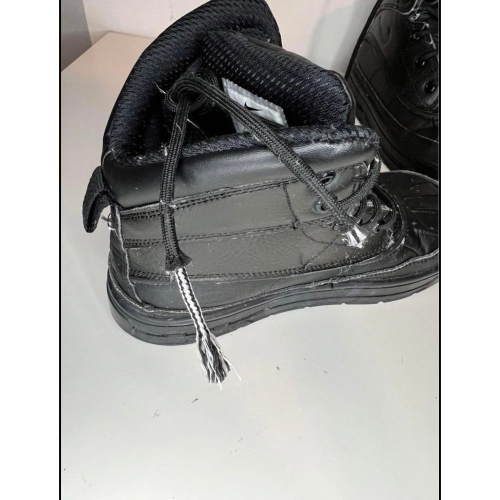 Nike Woodside 2 High Youth Boy Triple Black Lace Up High Top Boots Youth Size 3Y - Picture 8 of 10